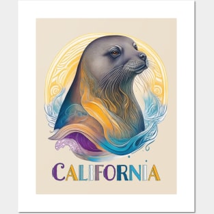 California Seal Posters and Art